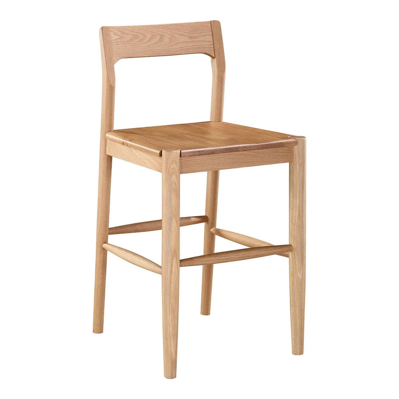 Owing Wood Counter Stool Counter Stools LOOMLAN By Moe's Home