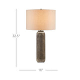 Oxidized Nickel Morse Table Lamp Table Lamps LOOMLAN By Currey & Co