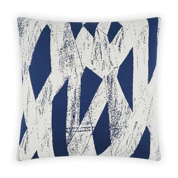 Ozone Sapphire Blue Throw Pillow With Insert Throw Pillows LOOMLAN By D.V. Kap