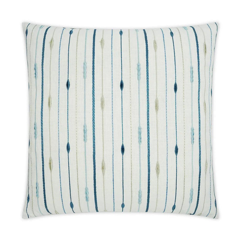 Pacesetter Blue Blue Throw Pillow With Insert Throw Pillows LOOMLAN By D.V. Kap