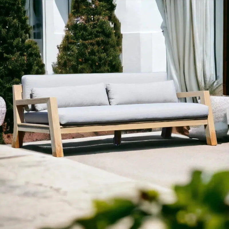 Pacifica Brown Outdoor Sofa Outdoor Sofas & Loveseats LOOMLAN By Artesia