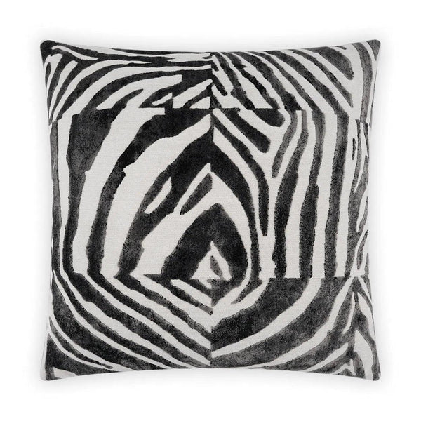 Paddy Thunder Black Throw Pillow With Insert Throw Pillows LOOMLAN By D.V. Kap