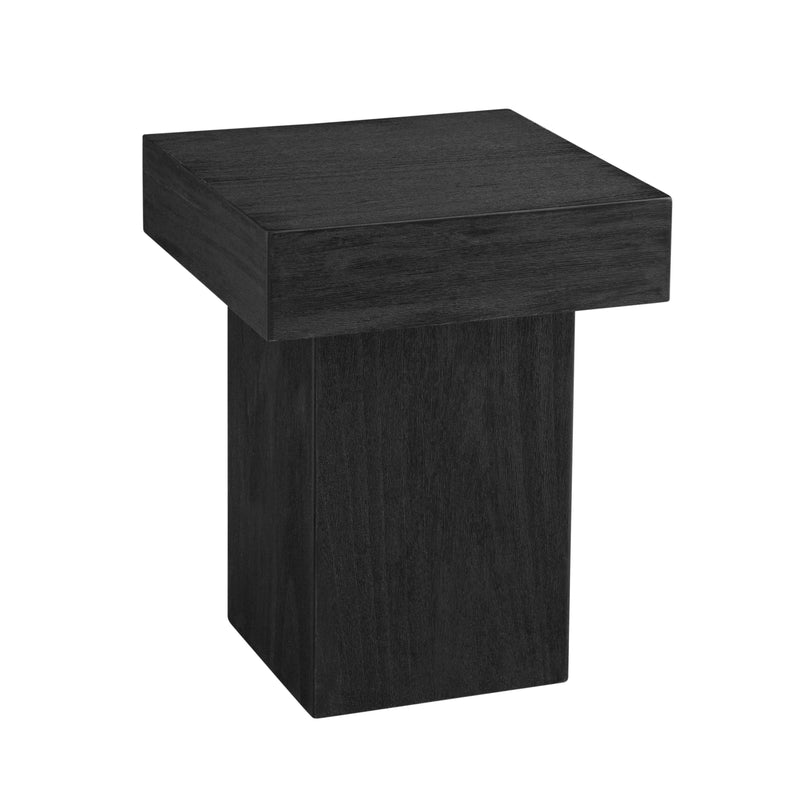 Padula Wood Black Square End Table Side Tables LOOMLAN By Bassett Mirror