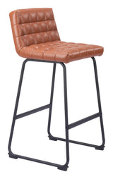 Pago Barstool (Set of 2) Brown Bar Stools LOOMLAN By Zuo Modern