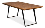 Paige Parquet Top Dining Table Dining Tables LOOMLAN By Sarreid