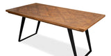 Paige Parquet Top Dining Table Dining Tables LOOMLAN By Sarreid