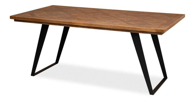 Paige Parquet Top Dining Table Dining Tables LOOMLAN By Sarreid