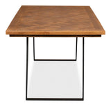 Paige Parquet Top Dining Table Dining Tables LOOMLAN By Sarreid