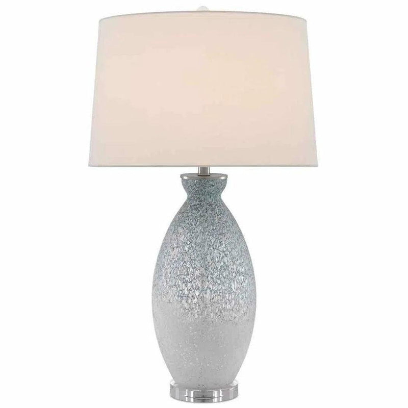 Pale Blue White Hatira Table Lamp Table Lamps LOOMLAN By Currey & Co