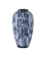 Pallas Ceramic Blue Vase (Set of 2) Vases & Jars LOOMLAN By Currey & Co