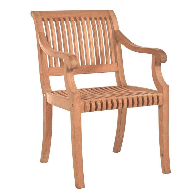 Palm Teak Outdoor Dining Armchair Outdoor Dining Chairs LOOMLAN By HiTeak