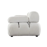 Paloma 2PC Modular 74 Inch Sofa in Light Cream Velvet Modular Sofas LOOMLAN By Diamond Sofa