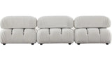 Paloma 3PC Modular 111 Inch Sofa in Light Cream Velvet Modular Sofas LOOMLAN By Diamond Sofa