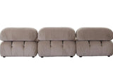 Paloma 4PC Modular 111 Inch Reversible Chaise Sectional in Mink Tan Velvet Sectionals LOOMLAN By Diamond Sofa