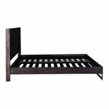 Paloma Brown Wooden Bed Frame Beds LOOMLAN By Moe's Home