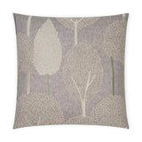 Pando Stone Floral Embroidery Grey Large Throw Pillow With Insert Throw Pillows LOOMLAN By D.V. Kap