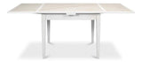 Paolino Square Extendable Dining Table Cortina White Side Tables LOOMLAN By Sarreid