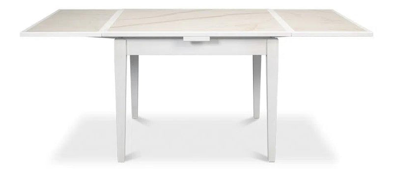 Paolino Square Extendable Dining Table Cortina White Side Tables LOOMLAN By Sarreid