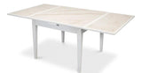 Paolino Square Extendable Dining Table Cortina White Side Tables LOOMLAN By Sarreid