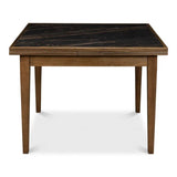 Paolino Square Extendable Dining Table Dark Wash Side Tables LOOMLAN By Sarreid