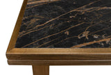 Paolino Square Extendable Dining Table Dark Wash Side Tables LOOMLAN By Sarreid