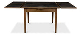 Paolino Square Extendable Dining Table Dark Wash Side Tables LOOMLAN By Sarreid