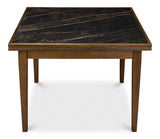 Paolino Square Extendable Dining Table Dark Wash Side Tables LOOMLAN By Sarreid