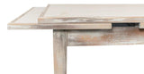 Paolino Square Extendable Dining Table Grey Wash Side Tables LOOMLAN By Sarreid