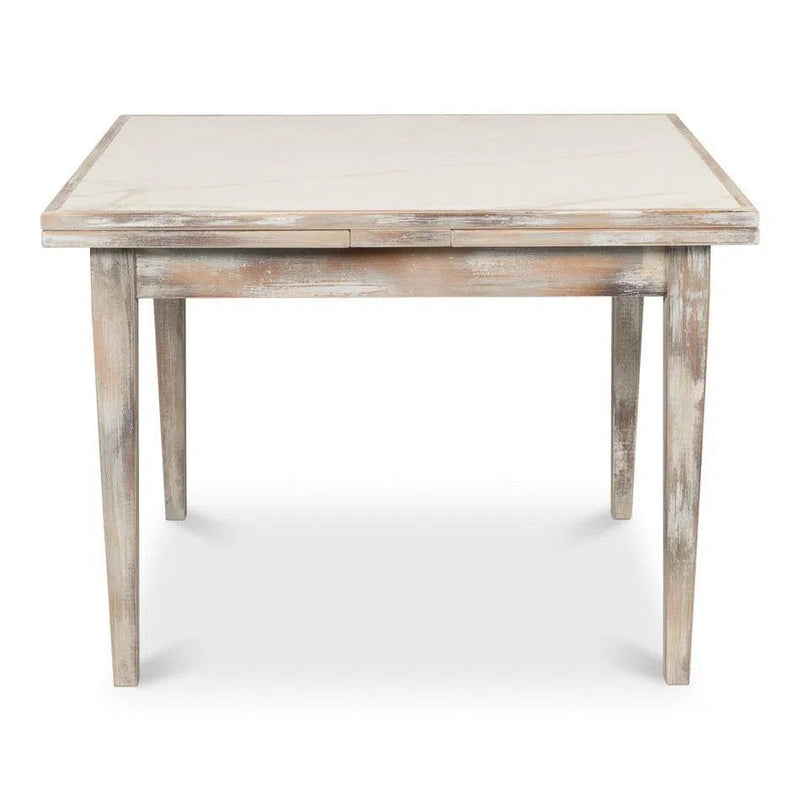 Paolino Square Extendable Dining Table Grey Wash Side Tables LOOMLAN By Sarreid