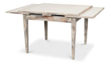 Paolino Square Extendable Dining Table Grey Wash Side Tables LOOMLAN By Sarreid