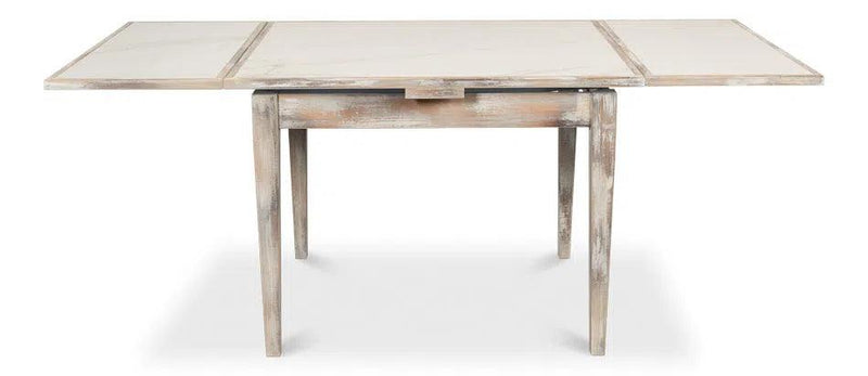 Paolino Square Extendable Dining Table Grey Wash Side Tables LOOMLAN By Sarreid