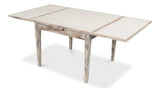 Paolino Square Extendable Dining Table Grey Wash Side Tables LOOMLAN By Sarreid