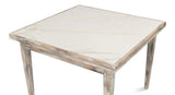 Paolino Square Extendable Dining Table Grey Wash Side Tables LOOMLAN By Sarreid