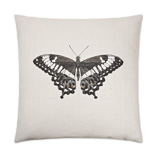 Papilla Off-White Throw Pillow With Insert Throw Pillows LOOMLAN By D.V. Kap