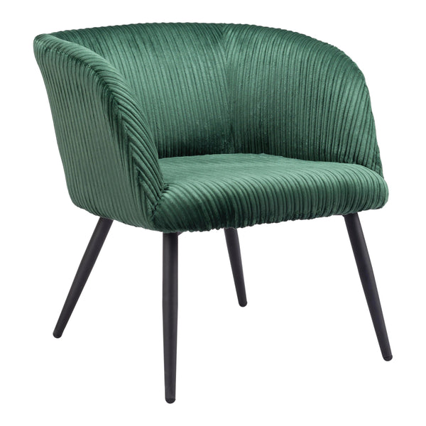 Papillion Accent Chair Green Club Chairs LOOMLAN By Zuo Modern