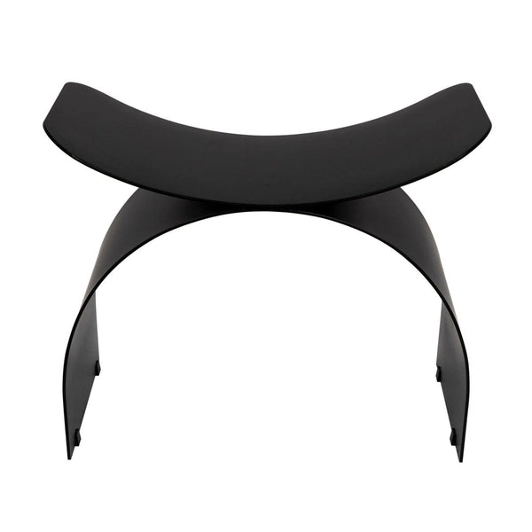 Papillon Stool, Black Steel Poufs and Stools LOOMLAN By Noir