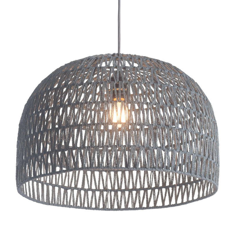 Paradise Ceiling Lamp Gray Pendants LOOMLAN By Zuo Modern