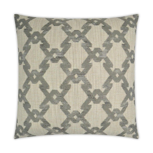 Paradox Graystone Grey Throw Pillow With Insert Throw Pillows LOOMLAN By D.V. Kap