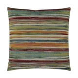 Parallel Multi Color Throw Pillow With Insert Throw Pillows LOOMLAN By D.V. Kap