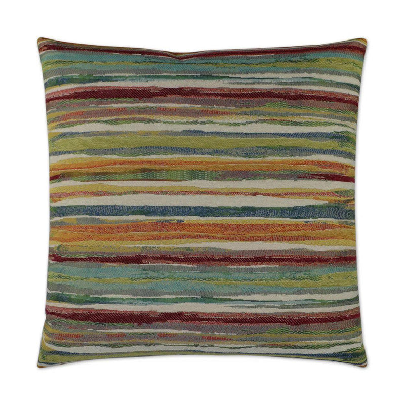 Parallel Multi Color Throw Pillow With Insert Throw Pillows LOOMLAN By D.V. Kap