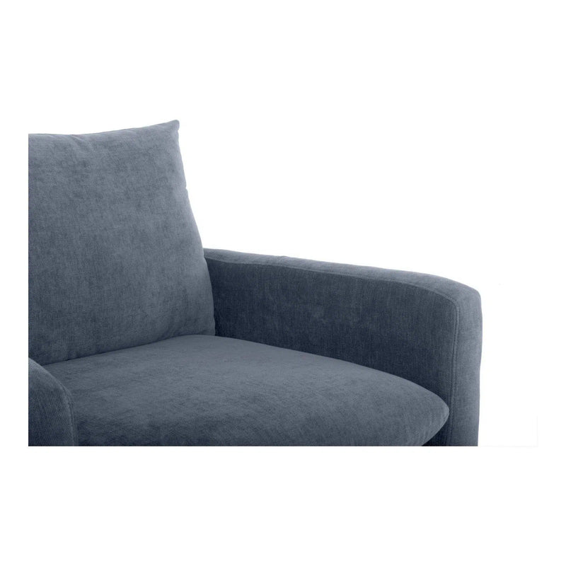 Paris Modern Blue Accent Armchair For Living Room Club Chairs LOOMLAN By Moe's Home