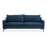 Paris Polyester Upholstered Blue Sofa Sofas & Loveseats LOOMLAN By Moe's Home