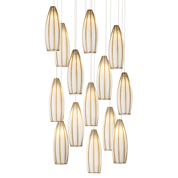 Parish 15-Light Round Multi-Drop Pendant Pendants LOOMLAN By Currey & Co