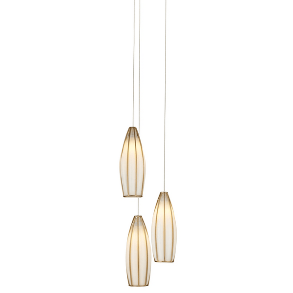 Parish 3-Light Round Multi-Drop Pendant Pendants LOOMLAN By Currey & Co