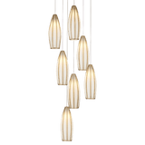 Parish 7-Light Round Multi-Drop Pendant Pendants LOOMLAN By Currey & Co