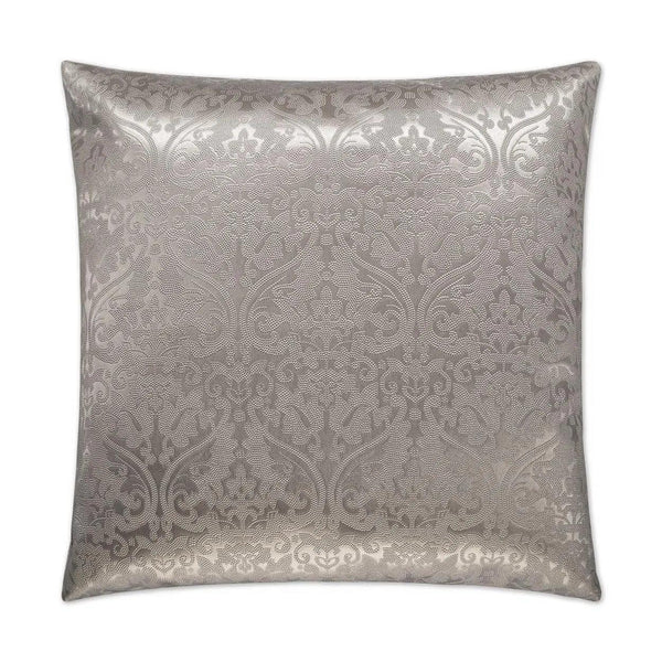 Parisian Silver Throw Pillow With Insert Throw Pillows LOOMLAN By D.V. Kap