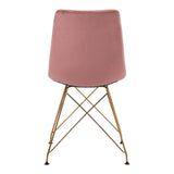 Parker Dining Chair (Set of 4) Pink Dining Chairs LOOMLAN By Zuo Modern