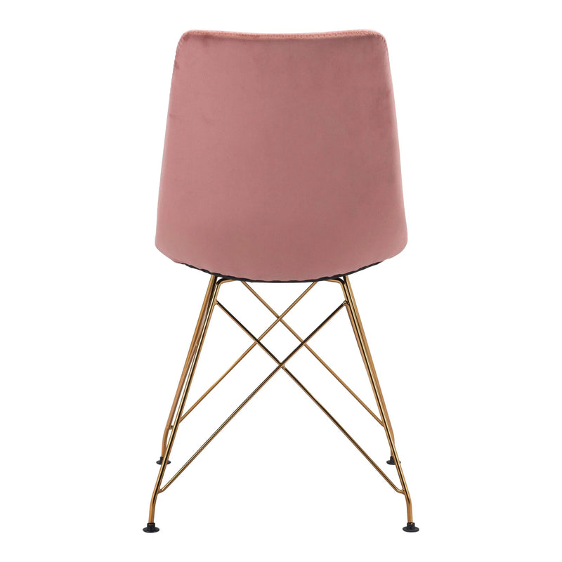 Parker Dining Chair (Set of 4) Pink Dining Chairs LOOMLAN By Zuo Modern