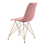 Parker Dining Chair (Set of 4) Pink Dining Chairs LOOMLAN By Zuo Modern