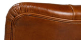 Parker Office Chair Vintage Havana Leather Office Chairs LOOMLAN By Sarreid